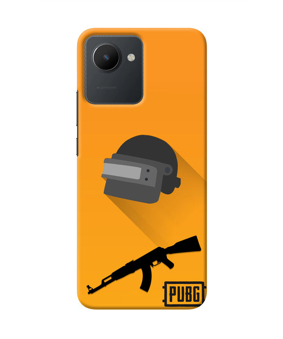 PUBG Helmet and Gun Realme C30 Real 4D Back Cover