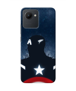 Captain america Shield Realme C30 Real 4D Back Cover