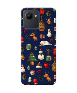 Canvas christmas print Realme C30 Back Cover