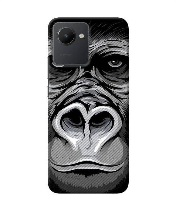 Black chimpanzee Realme C30 Back Cover