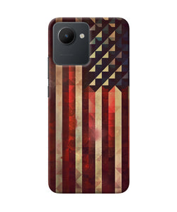 Vintage US flag Realme C30 Back Cover