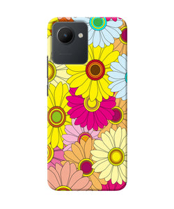 Abstract colorful flowers Realme C30 Back Cover