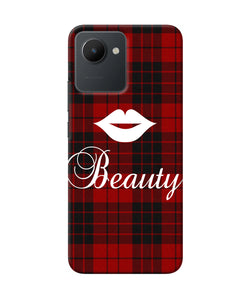 Beauty red square Realme C30 Back Cover