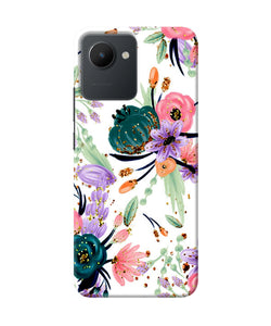 Abstract flowers print Realme C30 Back Cover