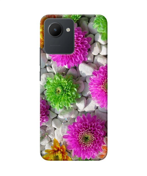 Natural flower stones Realme C30 Back Cover