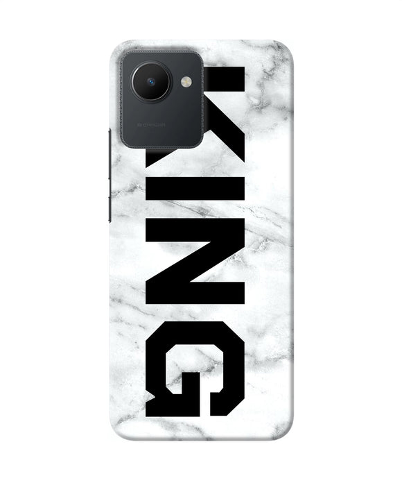 King marble text Realme C30 Back Cover