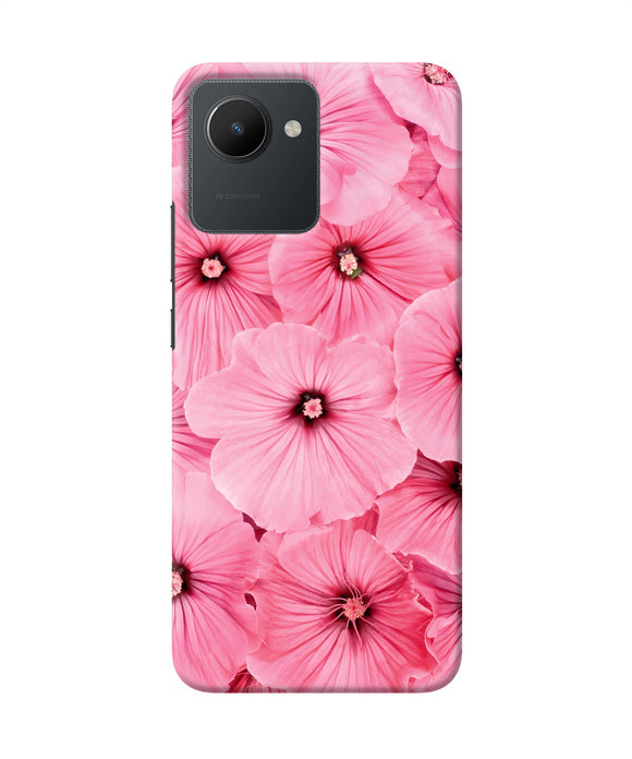 Pink flowers Realme C30 Back Cover