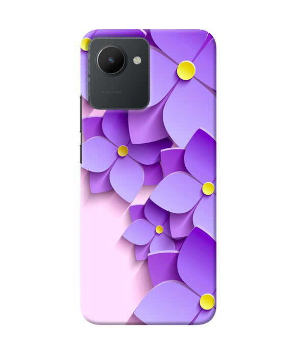 Violet flower craft Realme C30 Back Cover