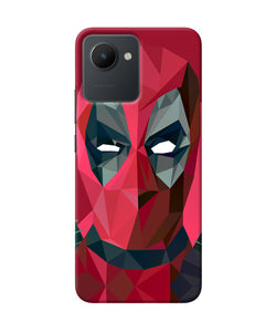 Abstract deadpool full mask Realme C30 Back Cover