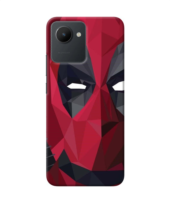 Abstract deadpool half mask Realme C30 Back Cover