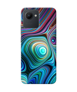 Abstract coloful waves Realme C30 Back Cover