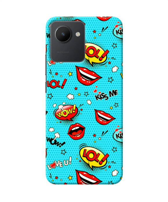 Lol lips print Realme C30 Back Cover