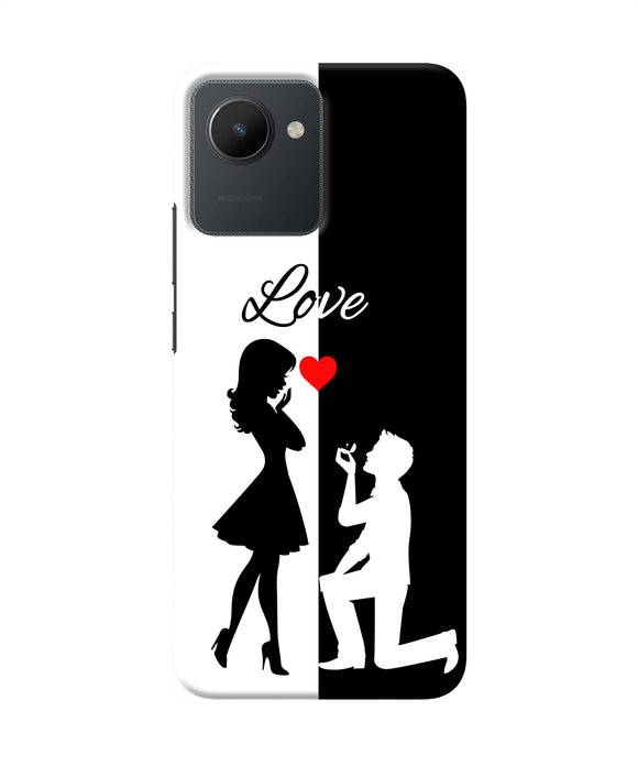 Love propose black and white Realme C30 Back Cover