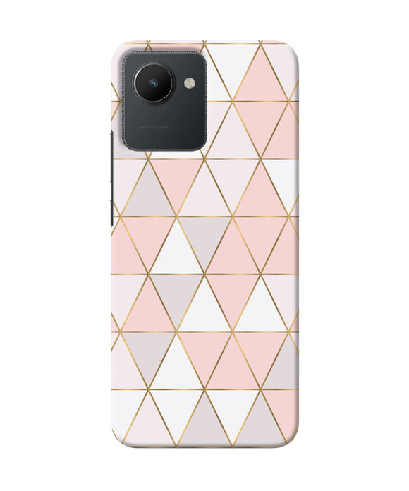 Abstract pink triangle pattern Realme C30 Back Cover