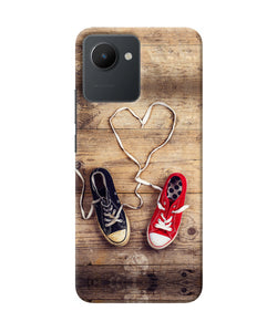 Shoelace heart Realme C30 Back Cover