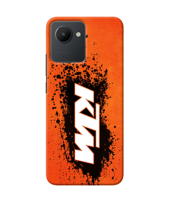 KTM black spray Realme C30 Back Cover