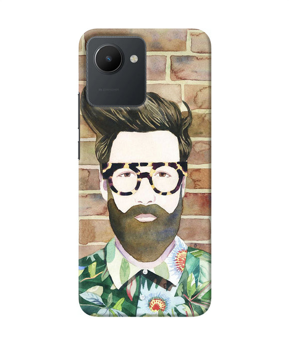 Beard man with glass Realme C30 Back Cover