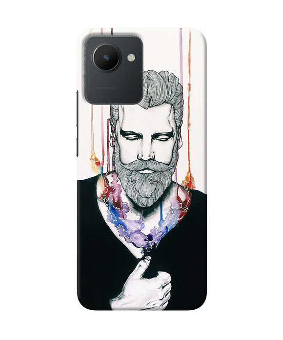 Beard man character Realme C30 Back Cover
