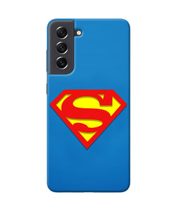 Superman Blue Samsung S21 FE 5G Real 4D Back Cover