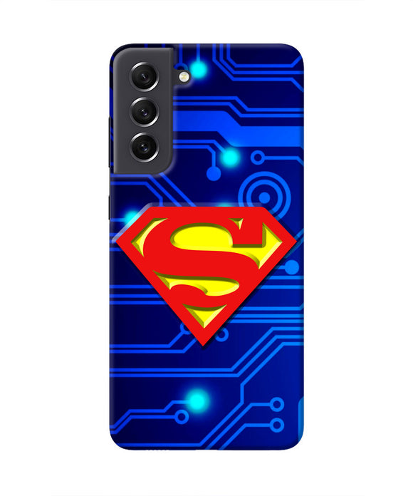 Superman Abstract Samsung S21 FE 5G Real 4D Back Cover