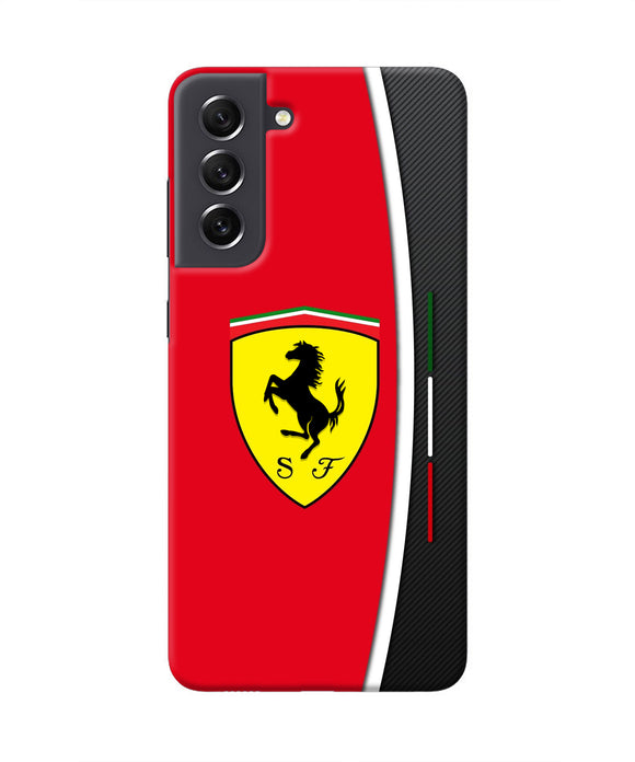 Ferrari Abstract Samsung S21 FE 5G Real 4D Back Cover