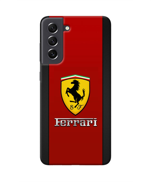 Ferrari Abstract Samsung S21 FE 5G Real 4D Back Cover