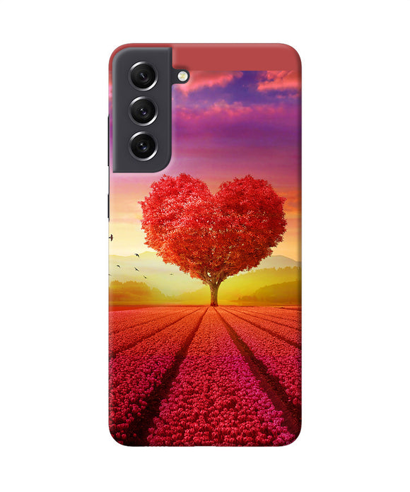 Natural heart tree Samsung S21 FE 5G Back Cover