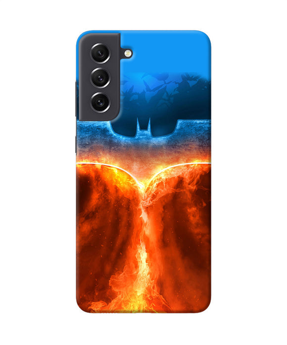 Burning batman logo Samsung S21 FE 5G Back Cover