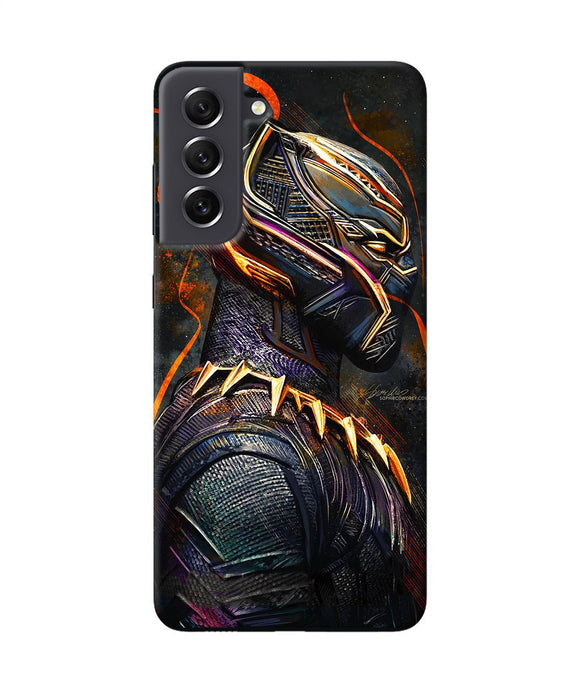 Black panther side face Samsung S21 FE 5G Back Cover