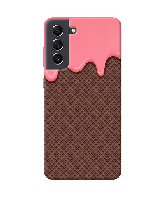 Waffle cream biscuit Samsung S21 FE 5G Back Cover