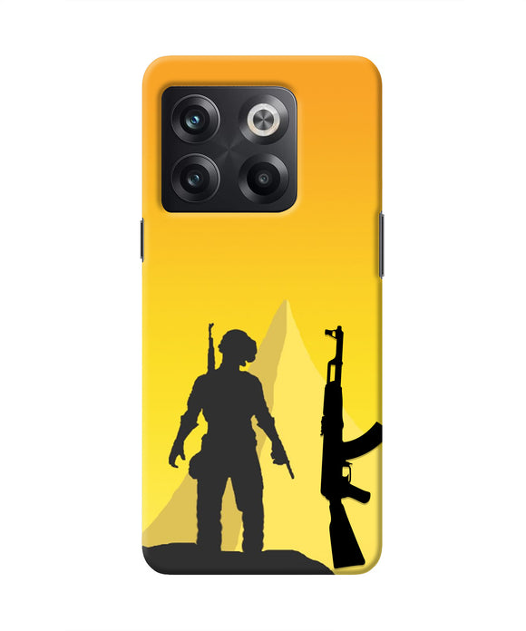 PUBG Silhouette OnePlus 10T 5G Real 4D Back Cover