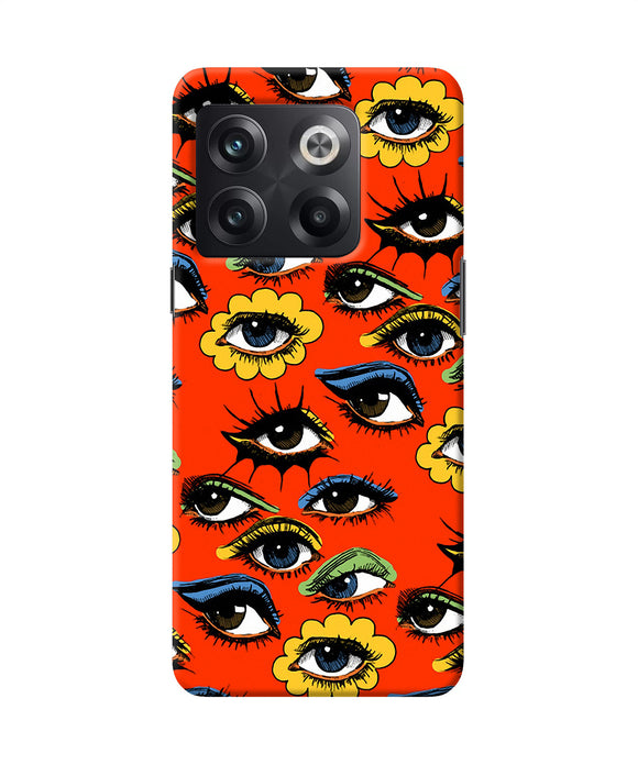 Abstract eyes pattern OnePlus 10T 5G Back Cover