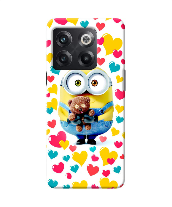 Minion teddy hearts OnePlus 10T 5G Back Cover