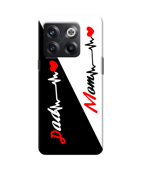 Mom dad heart line OnePlus 10T 5G Back Cover