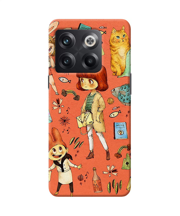 Canvas little girl print OnePlus 10T 5G Back Cover