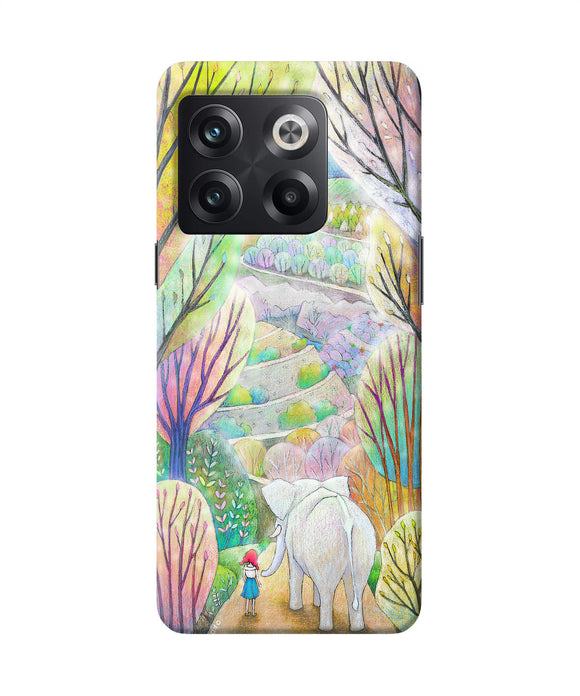 Natual elephant girl OnePlus 10T 5G Back Cover