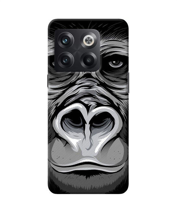 Black chimpanzee OnePlus 10T 5G Back Cover