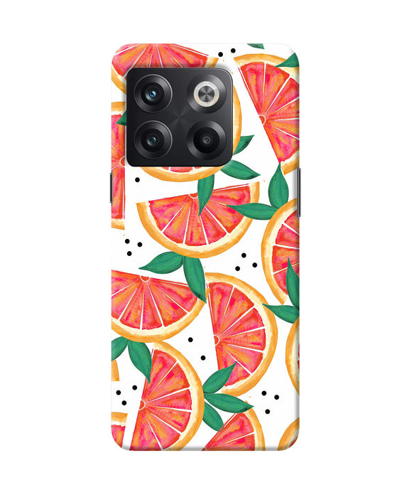 Abstract orange print OnePlus 10T 5G Back Cover