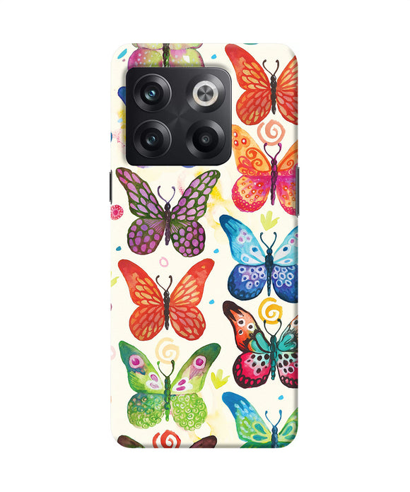 Abstract butterfly print OnePlus 10T 5G Back Cover