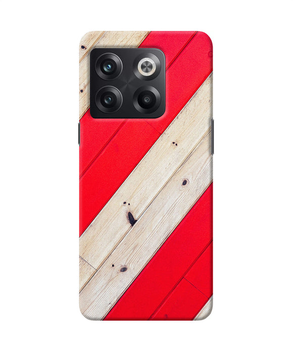 Abstract red brown wooden OnePlus 10T 5G Back Cover