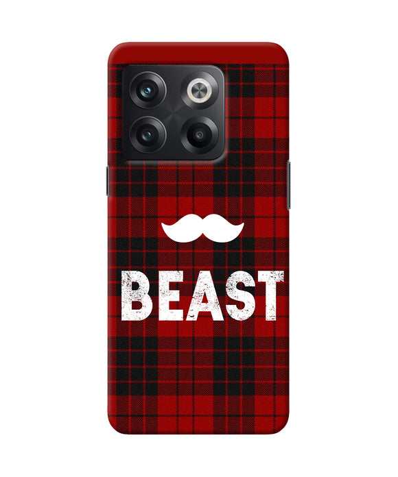 Beast red square OnePlus 10T 5G Back Cover