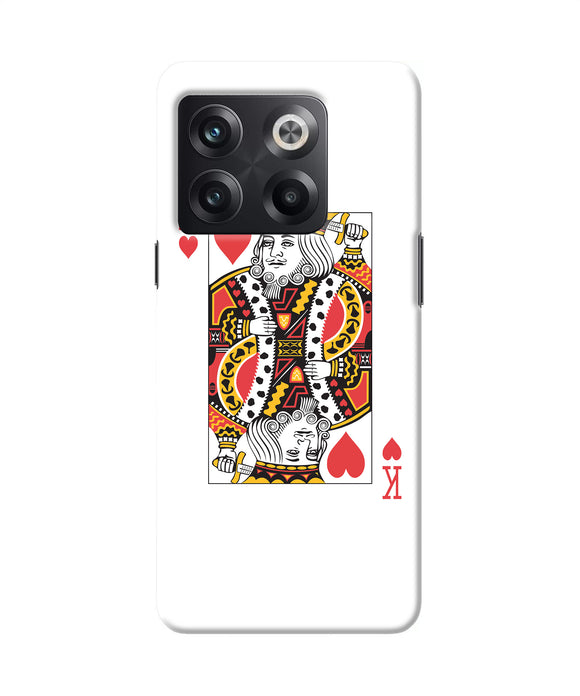 Heart king card OnePlus 10T 5G Back Cover