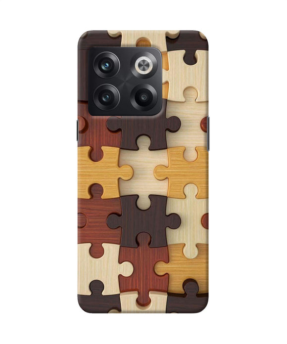 Wooden puzzle OnePlus 10T 5G Back Cover