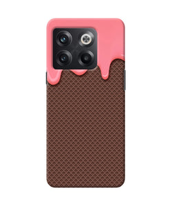 Waffle cream biscuit OnePlus 10T 5G Back Cover