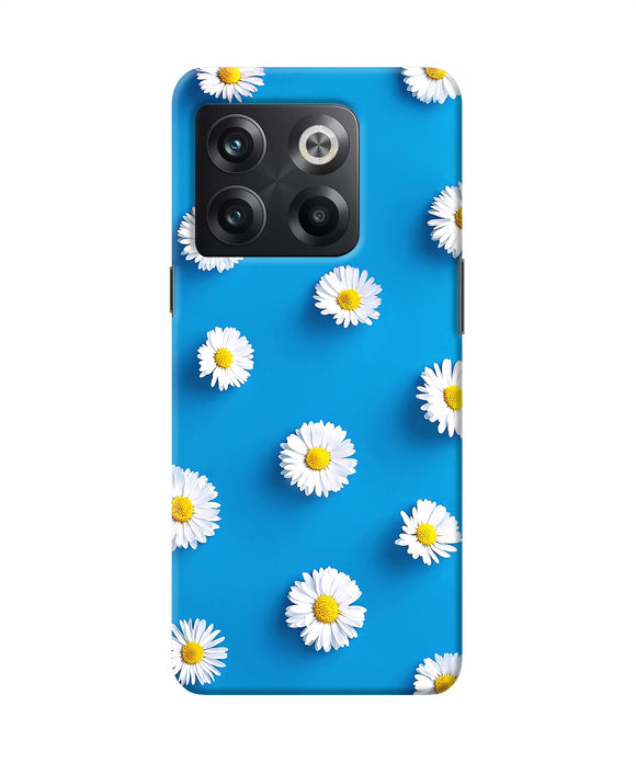 White flowers OnePlus 10T 5G Back Cover