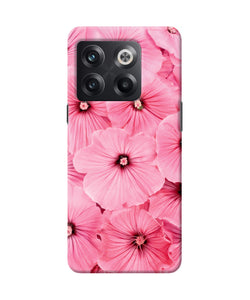 Pink flowers OnePlus 10T 5G Back Cover