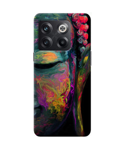 Buddha face painting OnePlus 10T 5G Back Cover