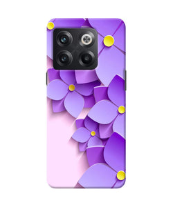 Violet flower craft OnePlus 10T 5G Back Cover