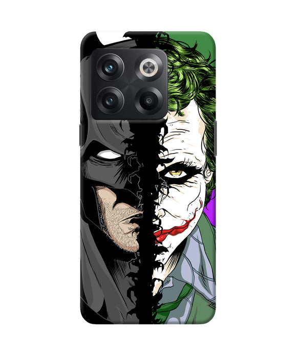 Batman vs joker half face OnePlus 10T 5G Back Cover