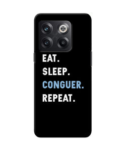 Eat sleep quote OnePlus 10T 5G Back Cover